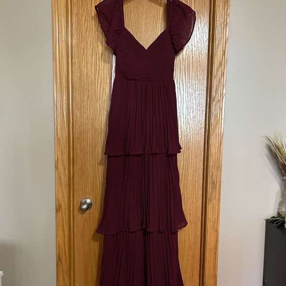 Pleated Purple Maxi Dress - Lulus Size S  **New With Tags** - Picture 3 of 8
